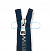 Molded Zipper 80 cm, 31,50" #9 Metal Imatation Metalized Teeth Open End - Separe ZPK0080T9MGK