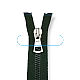 Molded Zipper 90 cm, 35,44" #9 Metal Teeth Imatation Open End - Separe ZPK0090T9MG