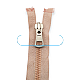 Molded Zipper 100 cm, 39,37" #9 Metal Teeth Imatation Open End - Separe ZPK0100T9MG