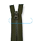 60 cm #5 23,62" Molded Plastic Jacket Zipper Separated ZPK0060T5