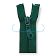 40 cm #5 15,75" Molded Plastic Jacket Zipper Separated ZPK0040T5