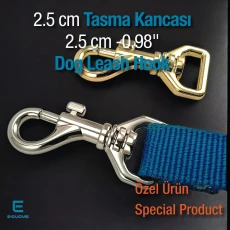 2.5 cm Tasma Kancası - Gemici Kanca - Yaylı Döner Kanca Özel Metal Kaplama GZ0025TS