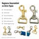 2,5 cm özel kaplamalı premium gemici tasma kancası, dayanıklı metal alaşım ve ergonomik döner yapısı ile kayış ve iplerde