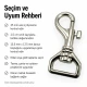 2,5 cm özel kaplamalı premium gemici tasma kancası, dayanıklı metal alaşım ve ergonomik döner yapısı ile kayış ve iplerde