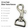 2,5 cm Tasma Kancası Gemici Kanca Yaylı Döner Kanca Özel Metal Kaplama GZ0025TS