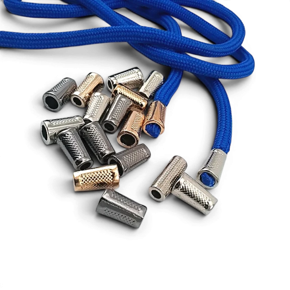 Mosaic Pattern Metal Cord End 18 mm – 4 mm Cord Entry PBB005