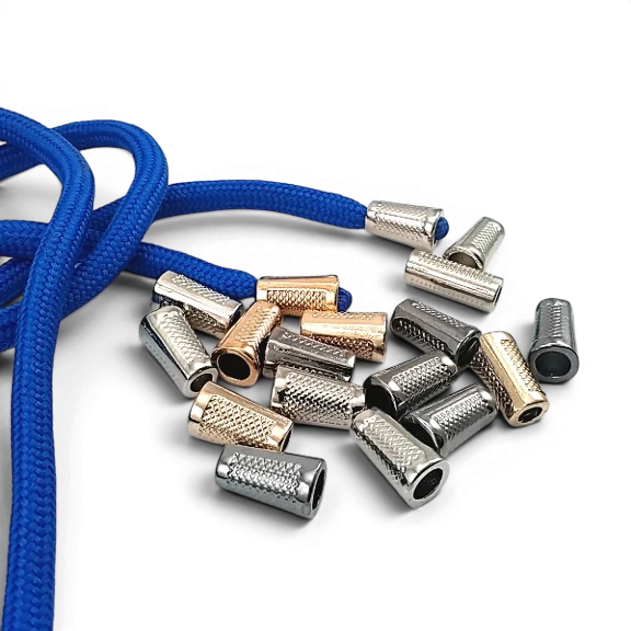 Mosaic Pattern Metal Cord End 18 mm – 4 mm Cord Entry PBB005