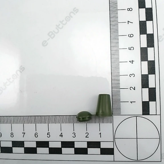 Plastik Kapaklı Bağ Ucu Çan Model 5,5 mm Kordon Girişli Armut Model H002522