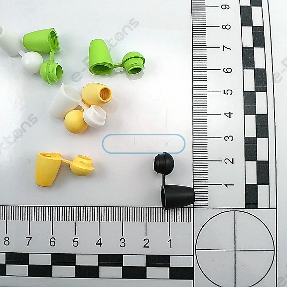 Plastik Kapaklı 5 mm Kordon Girişli Bağ Ucu Çan Model - Armut Model H002810