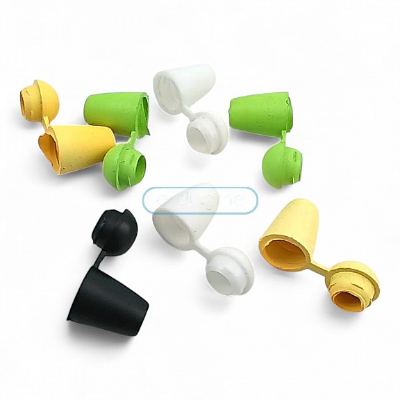 Plastik Kapaklı 5 mm Kordon Girişli Bağ Ucu Çan Model - Armut Model H002810