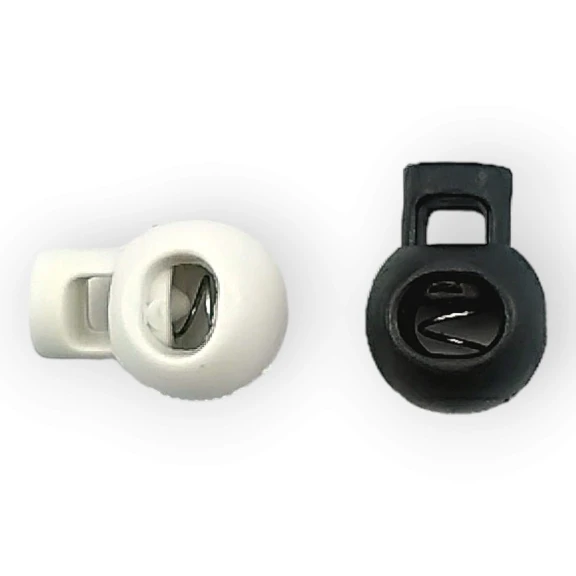 Tek Delikli Plastik Mayın Stoper 6 mm Delik Çaplı Üstten Basmalı - Yuvarlak Model H000105