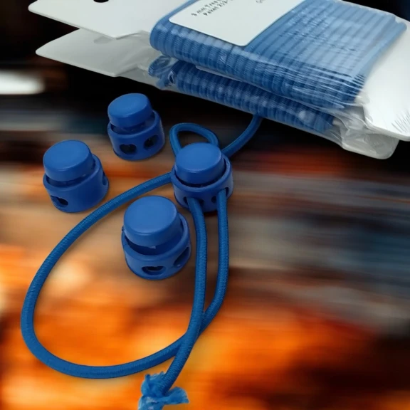 Plastik Stoper İki Delikli Saks Mavi Renkte 100 Adet/Paket H001707Pr213