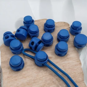 Plastik Stoper İki Delikli Saks Mavi Renkte 100 Adet/Paket H001707Pr213