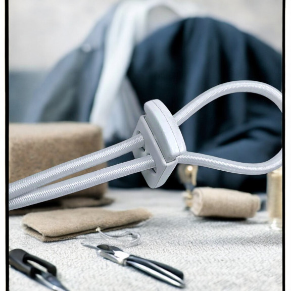 Two Hole Plastic Stopper 6 mm Hole Diameter Top Press - Rectangular Model H002301