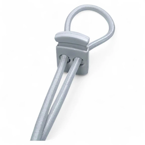 Two Hole Plastic Stopper 6 mm Hole Diameter Top Press - Rectangular Model H002301