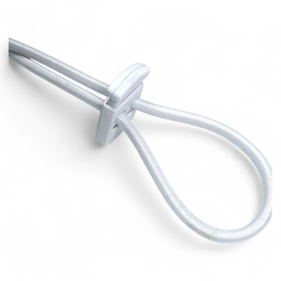 Two Hole Plastic Stopper 6 mm Hole Diameter Top Press - Rectangular Model H002301