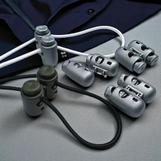 Ortadan Birbirine Geçmeli Üstten Basmalı  5 mm Delik Çaplı İki Delikli Plastik Stoper  H002308