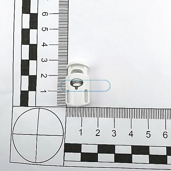 Tek Delikli Plastik Stoper 7 mm Delik Çaplı Üstten Basmalı - İki Yandan Köprülü H002403