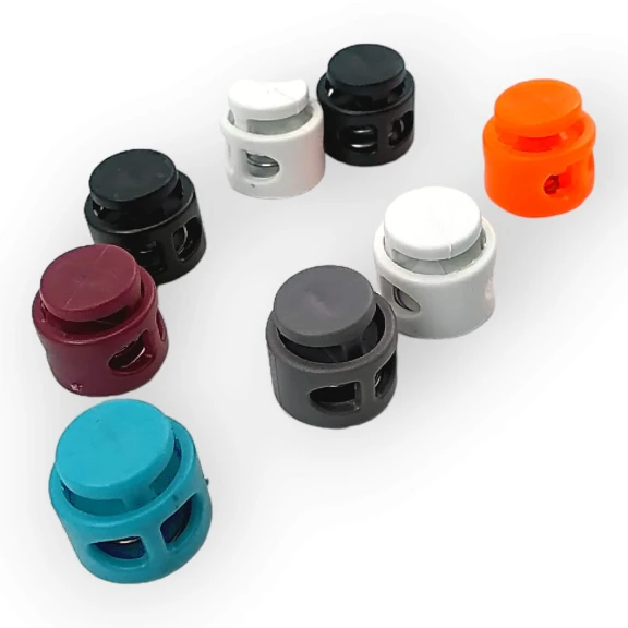 Two Hole Plastic Stopper 4 mm Hole Diameter Mine Stopper - Top Press H002808