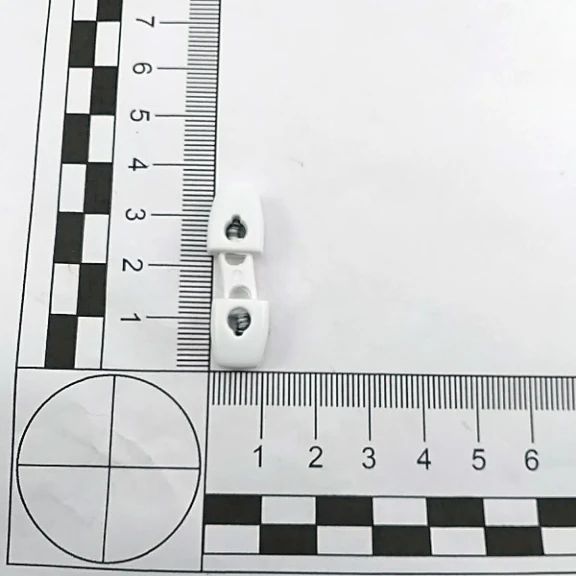 İki Delikli Plastik Stoper 4 mm Delik Çaplı Üstten - Alttan Basmalı - Özel Model H002917