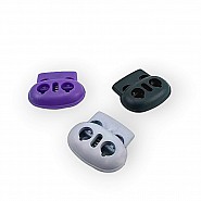 Two Hole Plastic Stopper 5 mm Hole Diameter Top Press H002922