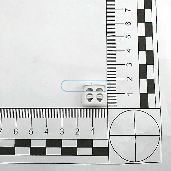 İki Delikli Plastik Stoper 4,5 mm Delik Çaplı Üstten Basmalı Stoper H004413
