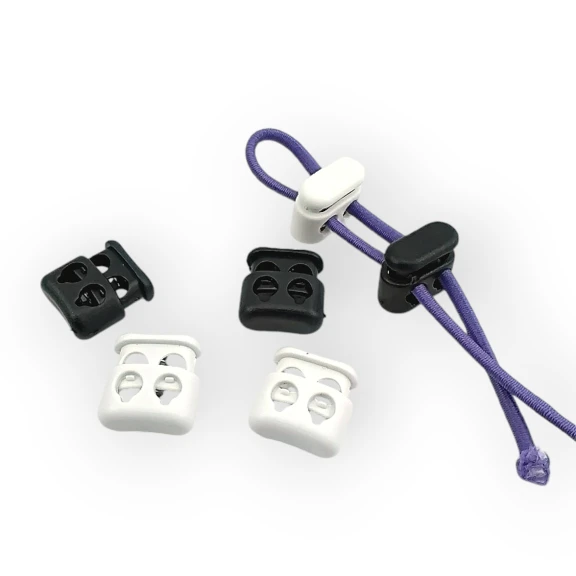 İki Delikli Plastik Stoper 4,5 mm Delik Çaplı Üstten Basmalı Stoper H004413