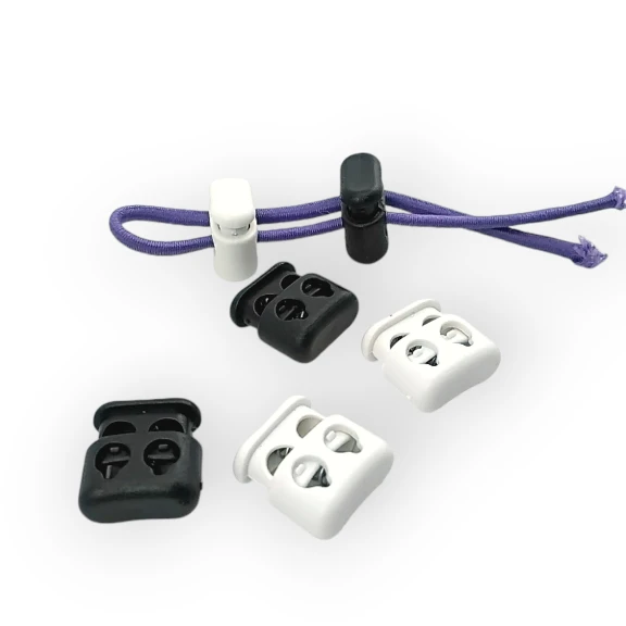 İki Delikli Plastik Stoper 4,5 mm Delik Çaplı Üstten Basmalı Stoper H004413