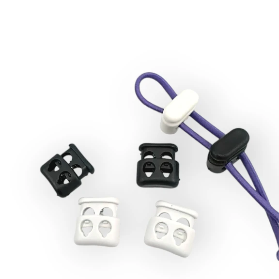 İki Delikli Plastik Stoper 4,5 mm Delik Çaplı Üstten Basmalı Stoper H004413