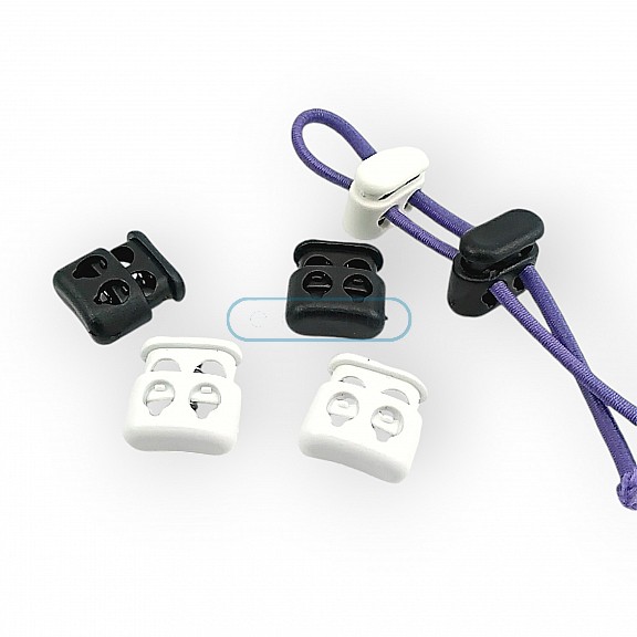 İki Delikli Plastik Stoper 4,5 mm Delik Çaplı Üstten Basmalı Stoper H004413