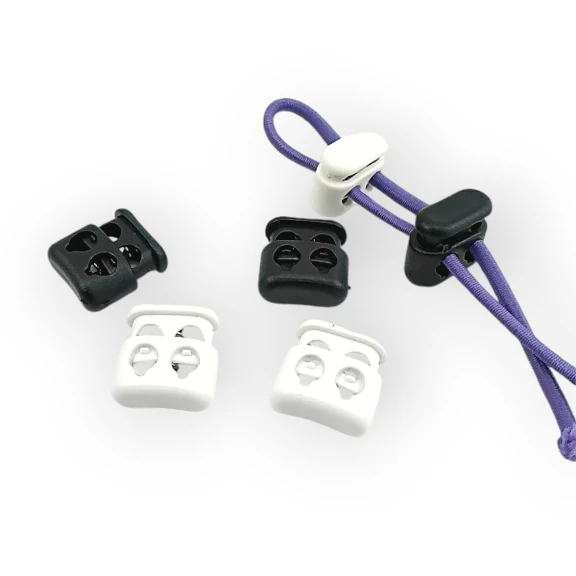 İki Delikli Plastik Stoper 4,5 mm Delik Çaplı Üstten Basmalı Stoper H004413