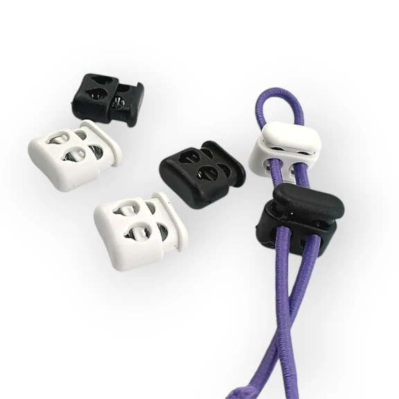 İki Delikli Plastik Stoper 4,5 mm Delik Çaplı Üstten Basmalı Stoper H004413