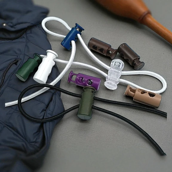 İki Delikli Plastik Stoper 4 mm Delik Çaplı Üstten Basmalı - Sade Model H004416