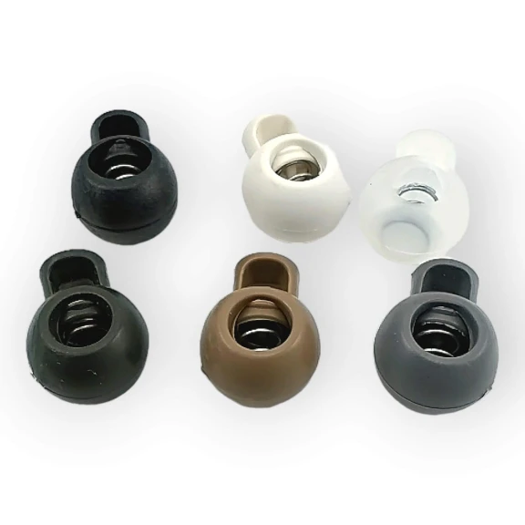 Plastik Stoper Tek Delikli 5,5 mm Kordon Girişli (500 Ad/Paket)  H005001