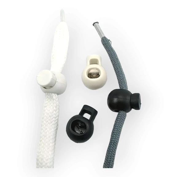 Plastik Stoper Tek Delikli 5,5 mm Kordon Girişli (500 Ad/Paket)  H005001