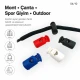 Tek Delikli Plastik Stoper 7 mm Delik Çaplı Üstten Basmalı H005010