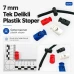 Tek Delikli Plastik Stoper 7 mm Kordon Girişli Üstten Basmalı H005010
