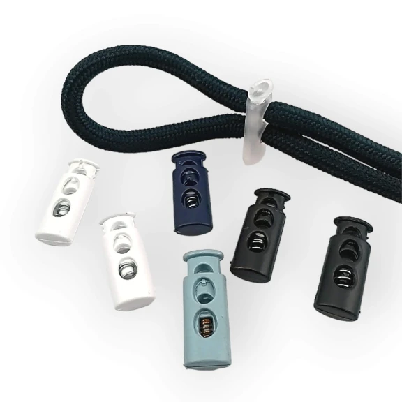 Plastik Stoper İki Delikli 4 mm Delik Çaplı 100 Adet/Paket H005009Promo