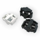 Two Hole Rectangular Plastic Mine Stopper 7 mm Hole Diameter Top Press - Special Model H005024