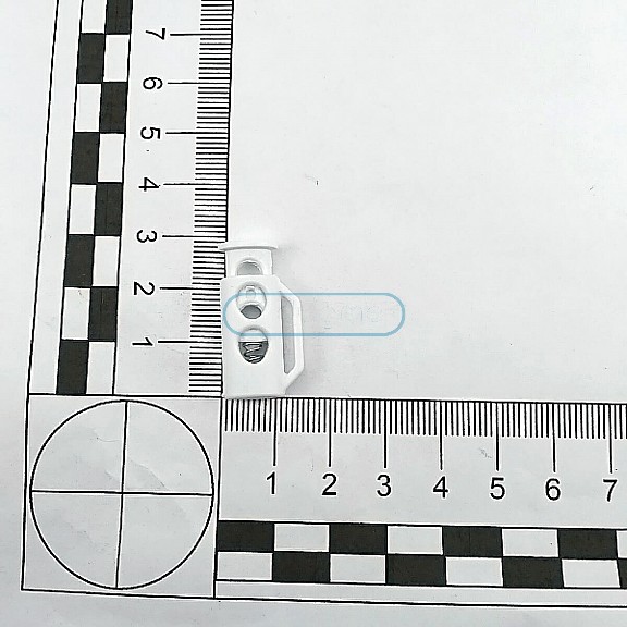 İki Delikli Plastik Stoper 4,5 mm Delik Çaplı Üstten Basmalı - Yandan Köprülü H005035