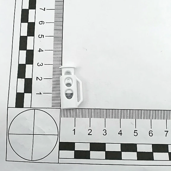 İki Delikli Plastik Stoper 4,5 mm Delik Çaplı Üstten Basmalı - Yandan Köprülü H005035