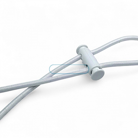İki Delikli Uzun Plastik Stoper 5 mm Delik Çaplı Üstten - Alttan Basmalı - Özel Model H005037