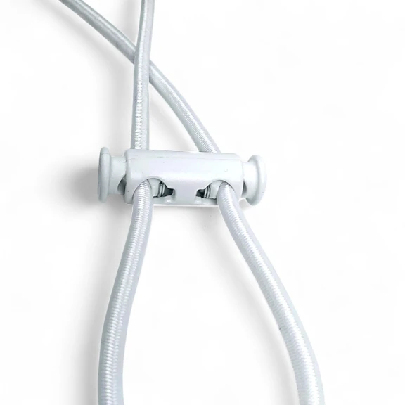 İki Delikli Uzun Plastik Stoper 5 mm Delik Çaplı Üstten - Alttan Basmalı - Özel Model H005037