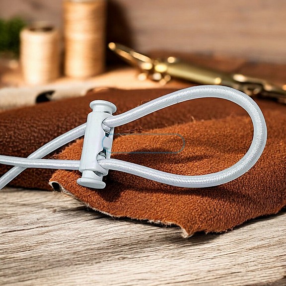 İki Delikli Uzun Plastik Stoper 5 mm Delik Çaplı Üstten - Alttan Basmalı - Özel Model H005037