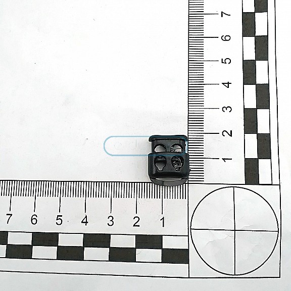 İki Delikli Plastik Stoper 4 mm Delik Çaplı Üstten Basmalı - Alttan Köprülü H005047