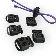 İki Delikli Plastik Stoper 4 mm Delik Çaplı Üstten Basmalı - Alttan Köprülü H005047