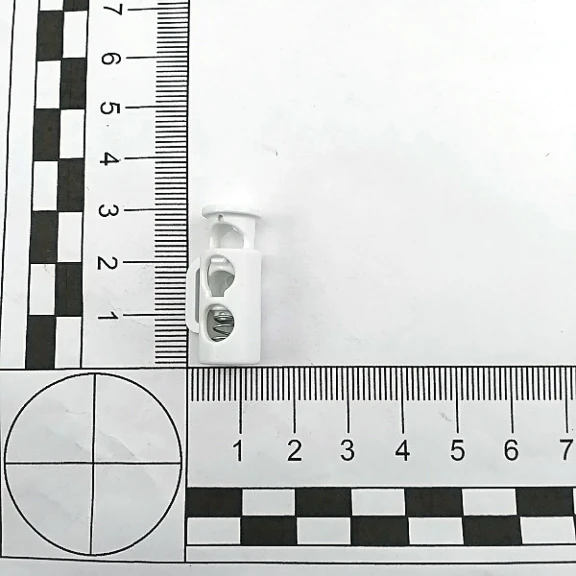 İki Delikli Plastik Stoper 6 mm Delik Çaplı Üstten Basmalı - Yandan Köprülü H005048