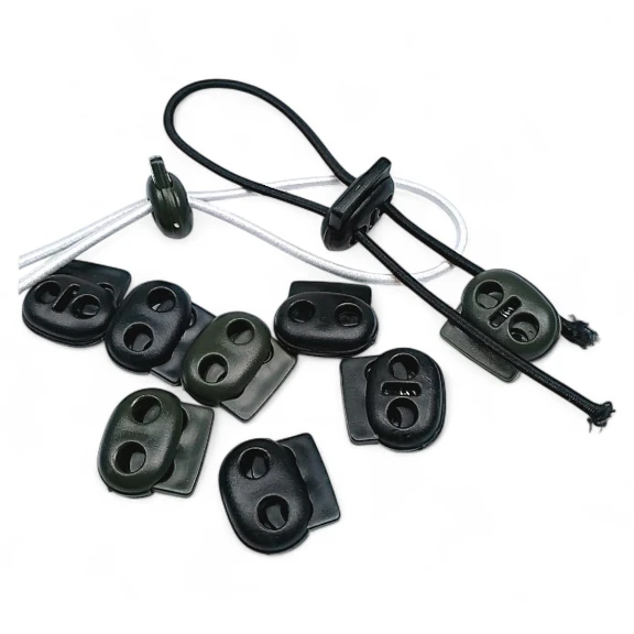 İki Delikli Plastik Stoper 5 mm Delik Çaplı 100 Adet/Paket H005004promo