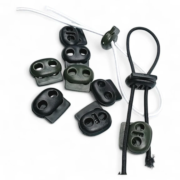 İki Delikli Plastik Stoper 5 mm Delik Çaplı 100 Adet/Paket H005004promo