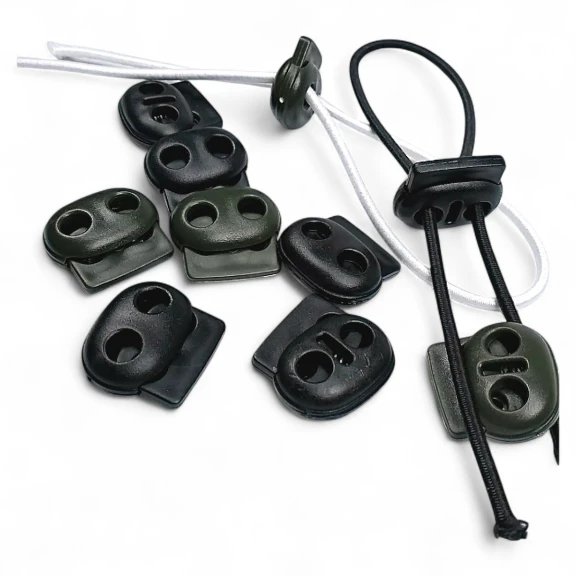 İki Delikli Plastik Stoper 5 mm Delik Çaplı 100 Adet/Paket H005004promo